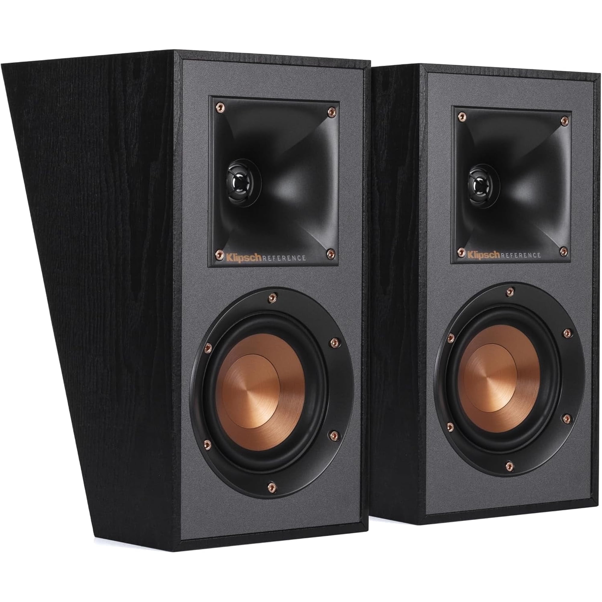 Klipsch R-41SA Dolby Atmos Elevation & Surround Speakers – Pair (2 Speakers) – Reference Series 2-Way 50W Home Theater – Black