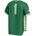 thumbnail image 3 of Men's GameDay Greats #1 Green South Florida Bulls Lightweight Baseball Fashion Jersey, 3 of 4