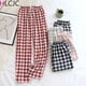 thumbnail image 2 of Pantalones de pijama sueltos de algodón a cuadros para mujer y hombre, pantalones de dormir, ropa de salón, primavera y verano, novedad, 2 of 4