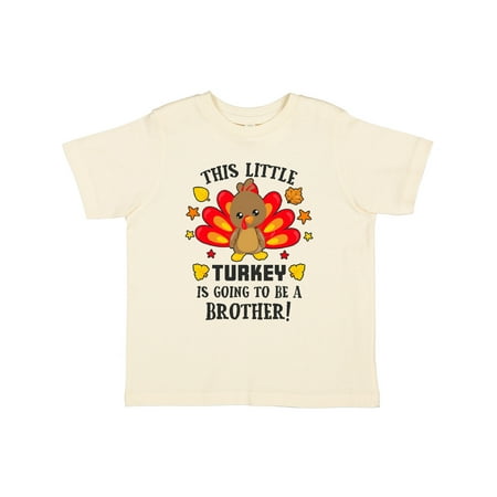 

Inktastic This Little Turkey is Going to be a Brother Gift Toddler Boy Girl T-Shirt