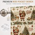 thumbnail image 5 of AshasdS Vintage Santa Claus & Christmas Trees Window Valance Winter Pattern Short Curtain Rod Pocket Living, 5 of 5