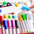 thumbnail image 4 of Fine Tip Marker Pen with Cap and Eraser for Whiteboards and Drawing Colorful, 4 of 6