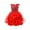 Red, variant on OSOLU Toddler Kids Girls Historical Tulle Dress Princess Outfits Baby Versatile Dailywear, 4-6 Years