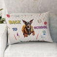 thumbnail image 2 of Back to School Cute Doberman Pinscher Quilt Pillowcase Doberman Dog Lover Gifts Throw Pillow Cover Bed Home Decor - 13010, 2 of 5