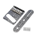 thumbnail image 4 of MERIGLARE Saddle Bridge Plate Replacement Part Sturdy Carved Pattern 3 Way Switch Control Plate for Electric Guitars silver, 4 of 9