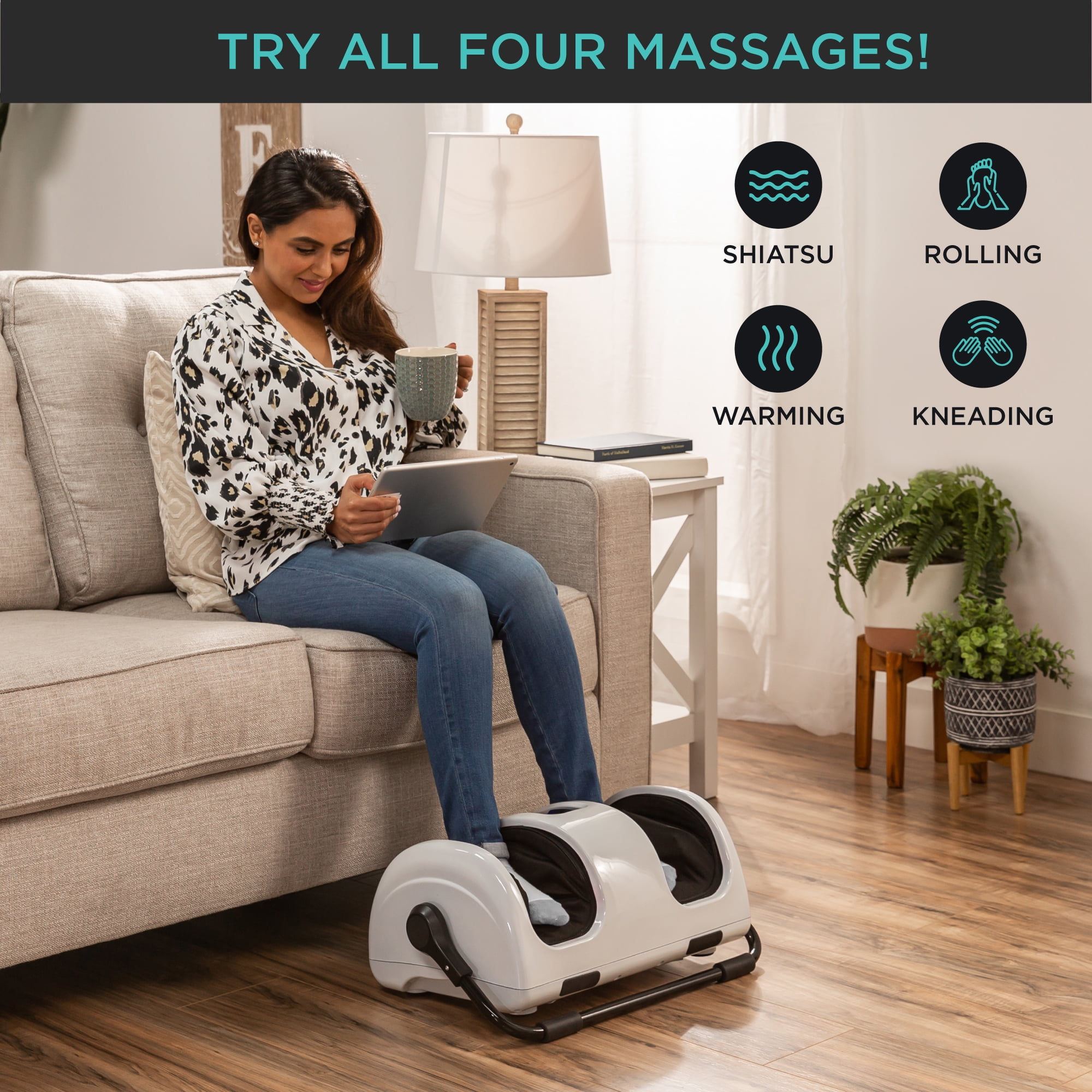 Best Choice Products Electronic Foot Massager, Heat