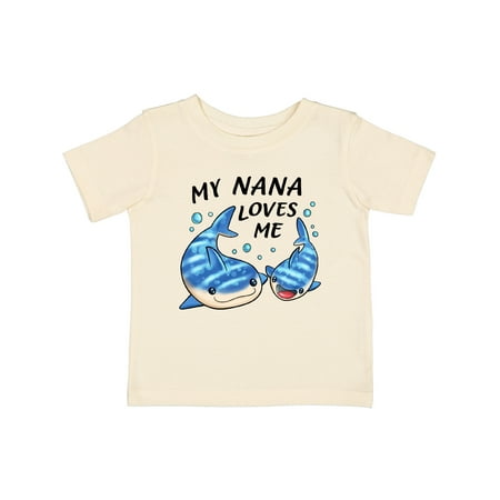 

Inktastic My Nana Loves Me- Whale Shark Gift Baby Boy or Baby Girl T-Shirt