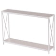 thumbnail image 7 of Hassch Narrow Console Table with Open Storage Shelf, ModernEntryway Table for Living Room Hallway , Saving Space, White, 7 of 7