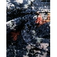 thumbnail image 4 of Unique Loom Morocco Collection Area Rug - Rif (7' Round Navy Blue/Black), 4 of 7
