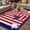 Red, variant on Independence Day Outdoor Rug for Patio/Deck/Porch, Non-Slip Large Area Rug 6 x 9 Ft, American Flag Patriotic Star Red Striped Indoor Outdoor Rugs Washable Area Rugs, Camping Rug Carpet Runner