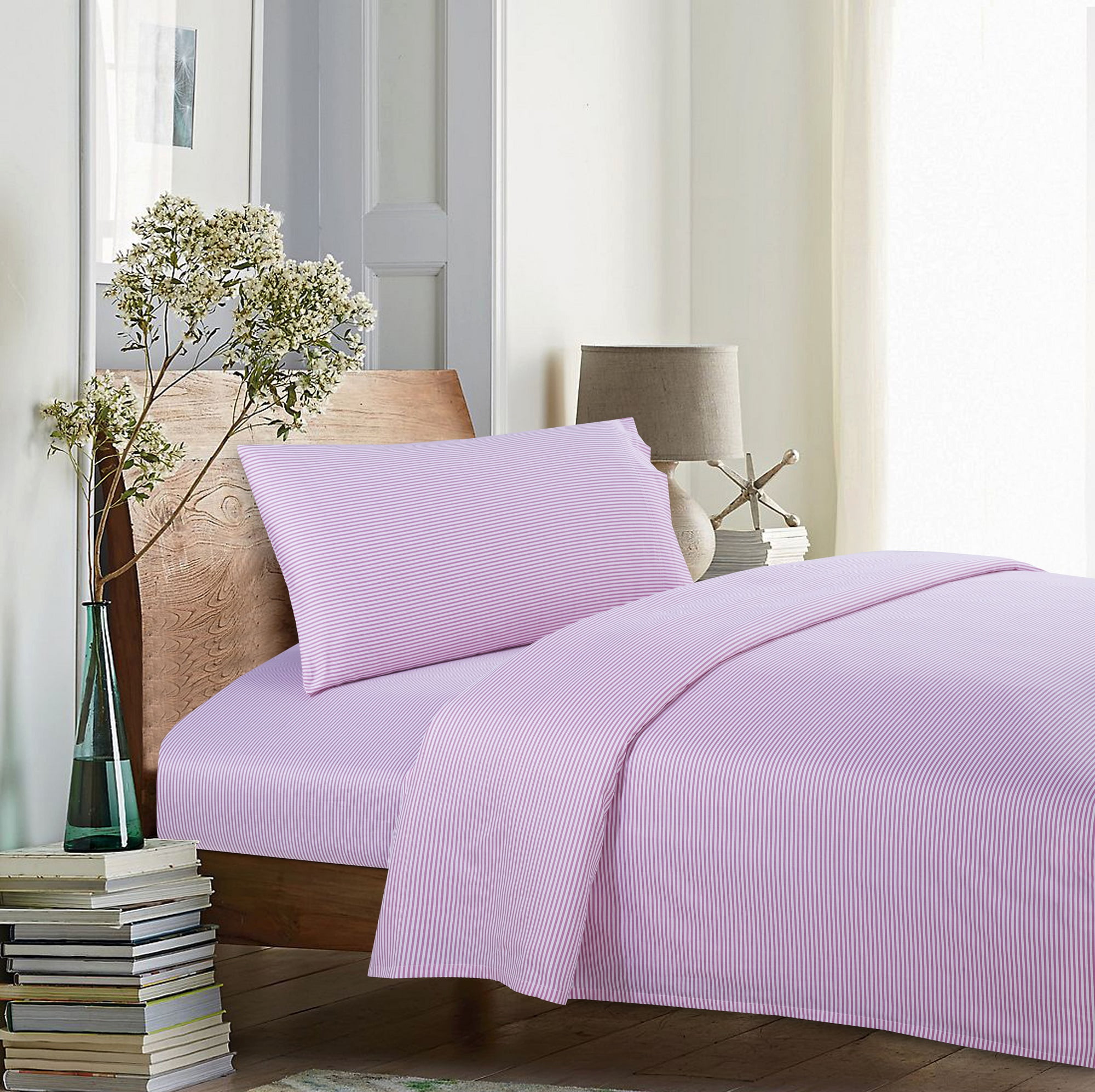 Better Homes and Gardens Kids Stripe 100% Cotton Sheet Set, Multiple