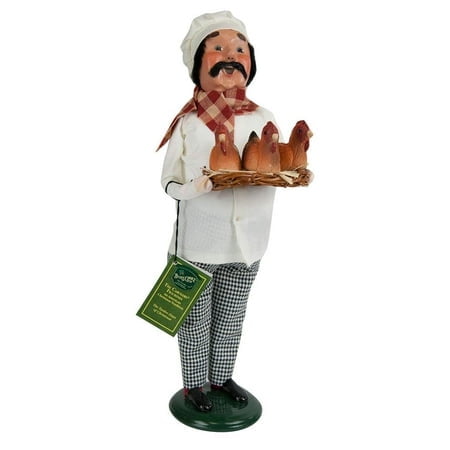 Byers' Choice 3 French Hens Chef Caroler Figurine 733 from The 12 Days of Christmas Collection