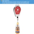 thumbnail image 7 of Uxcell 3.3-6.6lbs (1.5-3kg) Red Retractable Spring Balancer with Fitting Accessory, 7 of 7