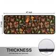 thumbnail image 5 of Kitchen Rugs Sets Of 2,Colorful Mushroom Plant Brown Pattern Anti Fatigue Kitchen Mat Rugs Non Slip Washable,Decorative Kitchen Floor Mats for Kitchen,Sink,Laundry,17"x47"+17"x47", 5 of 5
