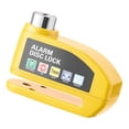 thumbnail image 2 of Candado de disco con alarma genérico para orificios de 7 mm o más para motos Amarillo, 2 of 9