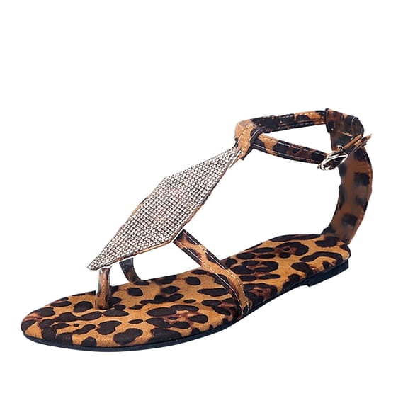 OAVQHLG3B Women's Sexy Snake Print Open Toe Rhinestone Metal Chain Buckle Square Toe High Heel Sandals