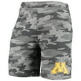 thumbnail image 2 of Men's Concepts Sport Charcoal/Gray Minnesota Golden Gophers Camo Backup Terry Jam Lounge Shorts, 2 of 3
