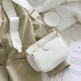 thumbnail image 4 of Alligator print women shoulder bag luxury designer wide strap Crossbody bag chain Sling bag pu leather ladies 3 bag set handbag, 4 of 6