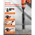thumbnail image 6 of 2-Inch Diamond Core Drill Bit,9.5-Inch Depth,5/8-11 Thread,Includes 3 Adapters,Pilot Drill and Hex Wrench for Concrete and Masonry Projects, 6 of 7