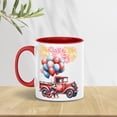 thumbnail image 4 of Vintage Patriotic Schnauzer 4th of July Independence Memorial Day 11oz Accent Two-tone Mug Miniature Schnauzer Dog Lover Coffee Tea Cup - 01006, 4 of 5