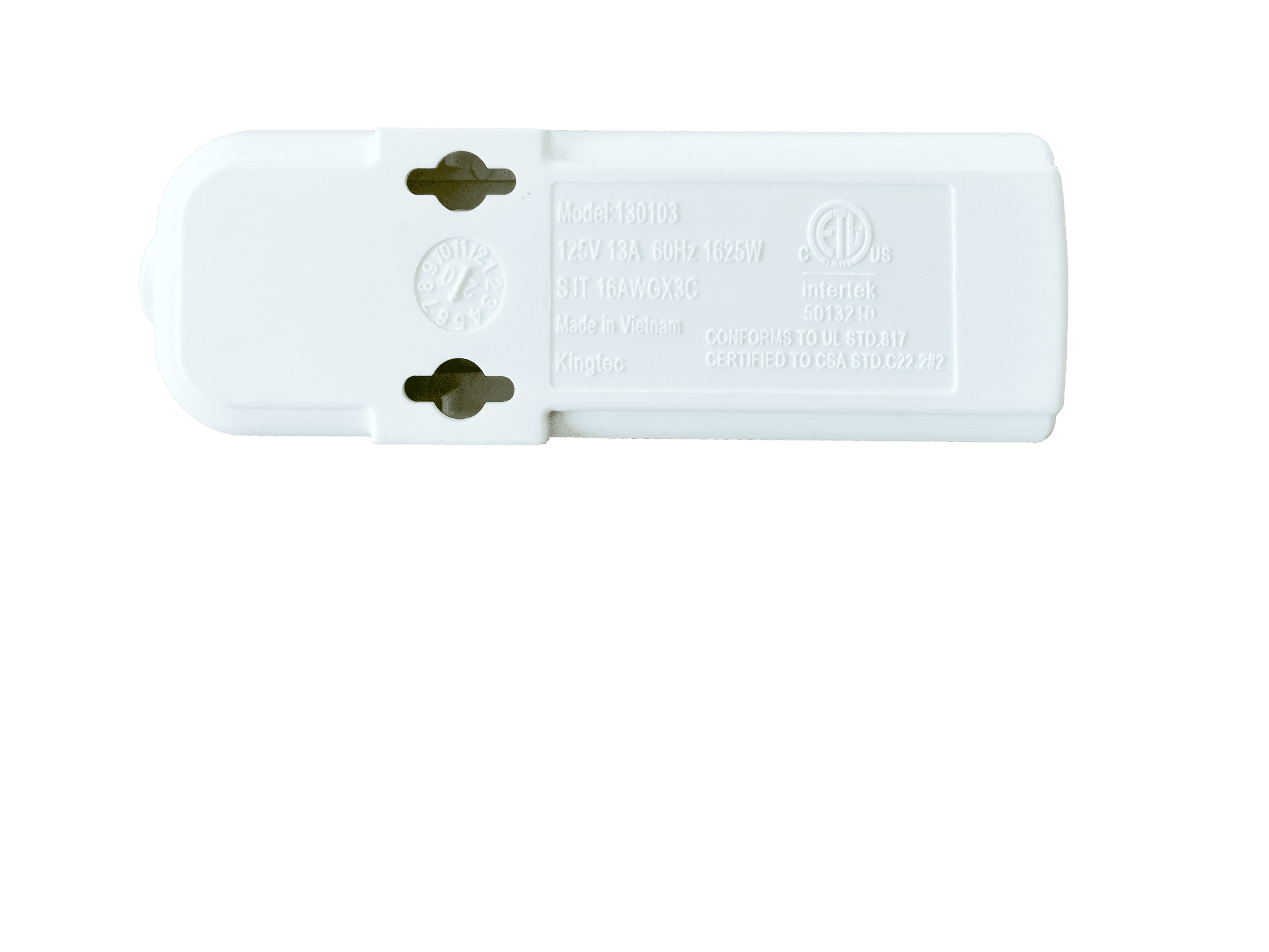 Hyper Tough Ht 3outlet Pwr Strp with 16 Awg 1ft Cord