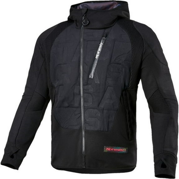 Alpinestars MSE Hybrid Mens Motorcycle Hooded Jacket Black MD