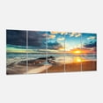 thumbnail image 2 of Beautiful Cloudscape over the Sea 28 in x 60 in Painting Art Prints, by Designart, 2 of 5