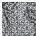 thumbnail image 5 of Soimoi Velvet Blue Fabric By the Yard - 54 Inch Wide - Florals Print Fabric - Elegant and Timeless Patterns for Fashion and Home Decor Printed Fabric, 5 of 6