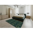 thumbnail image 5 of Ahgly Company Machine Washable Indoor Rectangle Transitional Midnight Gray Area Rugs, 8' x 10', 5 of 7