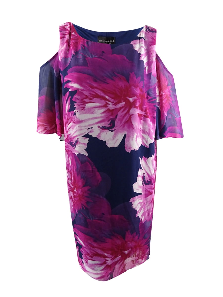 fuschia pink plus size dress