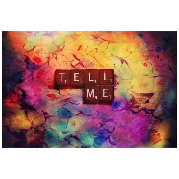 Marmont Hill "Tell Me" Sylvia Cook Painting Print on Canvas