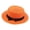 Orange, variant on Sun Hats for Women Wide Brim Straw Boater Hat Foldable Packable Beach Caps Ladies Summer Ribbon Bow Panama Cap Brown