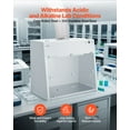 thumbnail image 4 of VEVOR Ducted Fume Hood, 19.69 x 41.54 x 27.56 inch Working Area, Lab Fume Hood with LED Light and G1 Pre-Filter, Exhaust Equipment for Laboratory Fume Control and Pharmaceutical Compounding, White, 4 of 9
