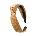 thumbnail image 3 of Guardurnaity Diadema tejida hueca con nudo estilo bohemio, diadema de ganchillo, accesorios para peinados, diademas de verano para mujer Accesorio para el cabello tipo 4, 3 of 6