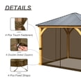 thumbnail image 5 of Aoodor Universal Replacement Mosquito Netting Screen with Double Zipper, 5 of 7