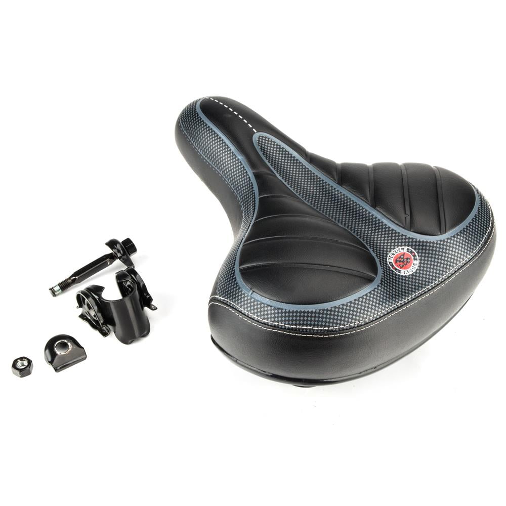 Comfort Extra Wide Big Bum Bike Bicycle Gel Soft Pad Saddle Seat Sporty