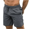 thumbnail image 2 of Yuwull Mens Workout Shorts Lightweight Summer Shorts Gym Basketball Running Shorts Mens Athletic Shorts Comfy 5 Inch Inseam Shorts Men On Clearance, 2 of 5