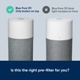 thumbnail image 4 of BLUEAIR Blue Pure 311 Genuine Replacement Filter, Particle and Activated Carbon, fits Blue Pure 311 Air Purifier (Non-Auto), 4 of 4