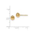 thumbnail image 2 of 14k 6mm Sparkle-Cut Ball Post Earrings - .9 Grams - Measures 6x6mm Wide, 2 of 2