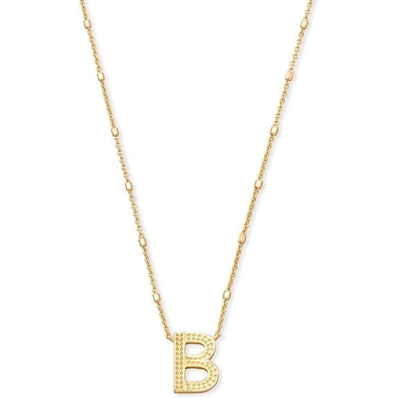 Kendra Scott Letter B Pendant Necklace in Gold