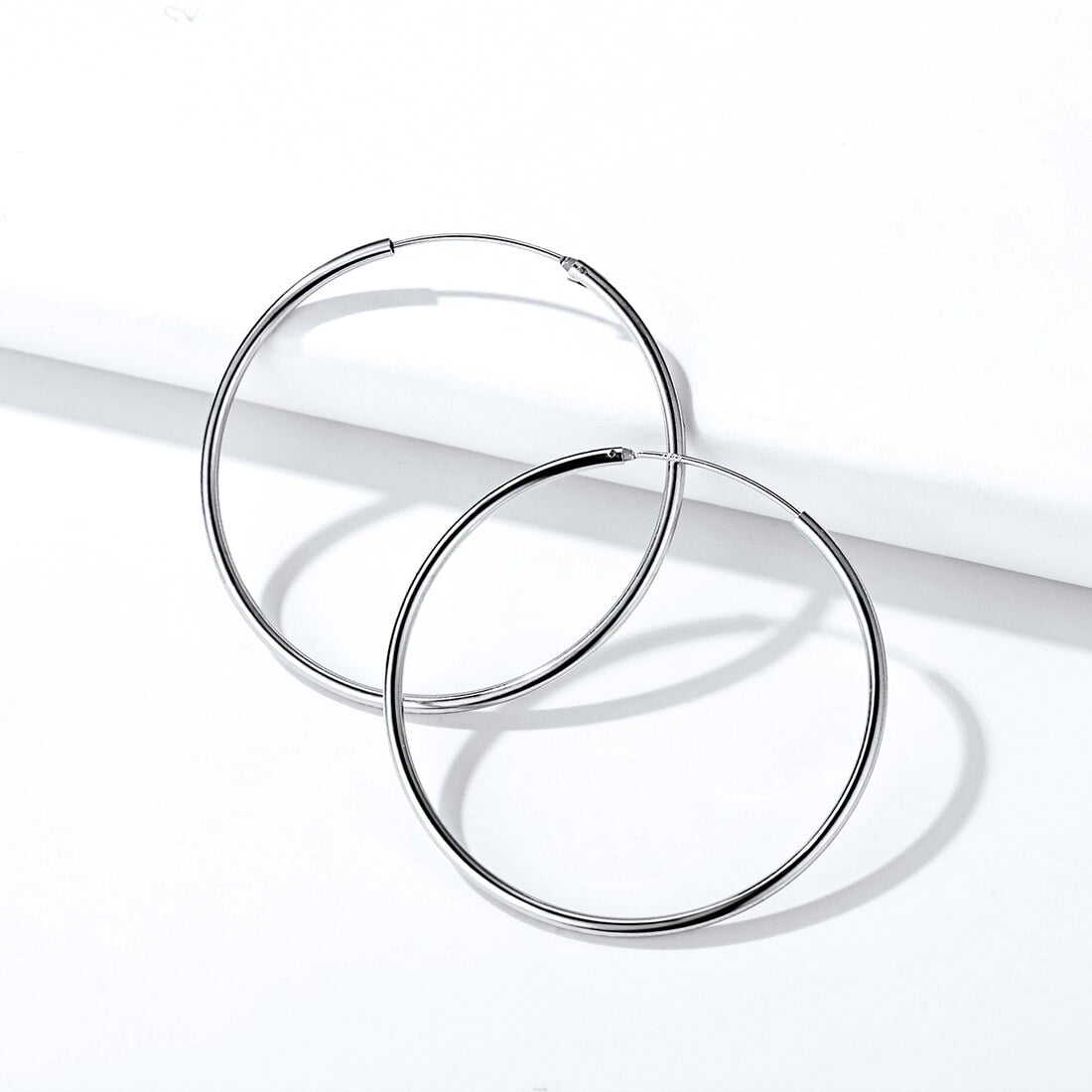 Diamond Circle Earrings Sterling Silver | Kay
