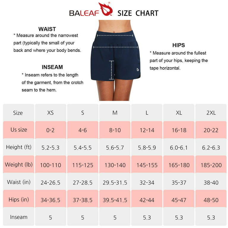 BALEAF Women's 5 Running Shorts Unlined Athletic Workout Shorts