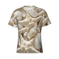 thumbnail image 3 of Naloa Starfish and Sea Shells Men's T-Shirt Sport T-shirt Men's Basic Tee Casual Men's Shirt, Round Neck, Short Sleeves - Small, 3 of 5