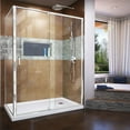 thumbnail image 4 of DreamLine Flex 34 1/2 in. D x 50-54 in. W x 72 in. H Semi-Frameless Pivot Shower Enclosure in Chrome, 4 of 10