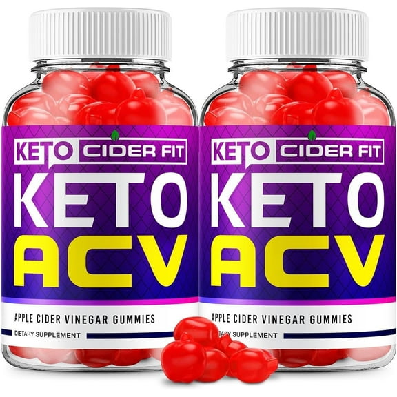 2 Pack Keto Cider Fit ACV Gummies - Official - Keto CiderFit ACV Advanced Formula Plus Apple Cider Vinegar Dietary Supplement B12 Beet Root Juice Men Women 120 Gummies