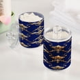 thumbnail image 5 of Ryvnso 2 Pack Qtip Holder Organizer Ethnic Flower Pattern Bathroom Cotton Swabs Cans Storage Canister, 5 of 7