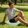 thumbnail image 4 of Bcylexb Outdoor Folding Seat Mat, 20" x 20" Waterproof Floor Mat for Sitting Portable Camping Mat for Grass Parch Beach Hiking Outdoor Activities Use, 4 of 6