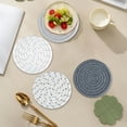 thumbnail image 7 of Woven Round Placemats Cotton Rope Table Mats Heat Insulation Coasters for Kitchen Dining Table Decor Waterproof Washable Protective Hot Dish Pad Natural Home Style Rustic Accent, 7 of 7