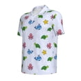 thumbnail image 4 of Wukai Sea Turtle Whale Men’s Polo Shirts,Quick-Dry Athletic Shirt,Classic Fit Shirts-, 4 of 8