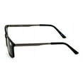thumbnail image 3 of Men Premium Rectangle TR90 with Extended Metal Temple - Extra Large Sunglasses Reader - 147mm Wide Frame Reading Glasses +1.50, 3 of 4